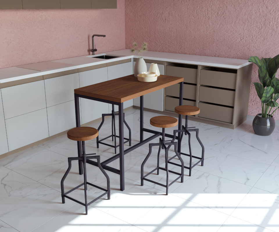 Mutfağınız İçin 4 Modern Dekorasyon Fikri, İkon Bar Tipi Mutfak Masası
